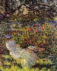 Claude Monet Famous Paintings - Alice Hoschede in the Garden